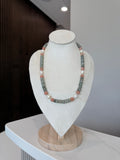 .925 Silver | Labradorite | Petrified Wood | Freshwater Pearl Necklace
