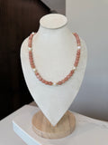 Petrified Wood & Freshwater Pearls Necklace